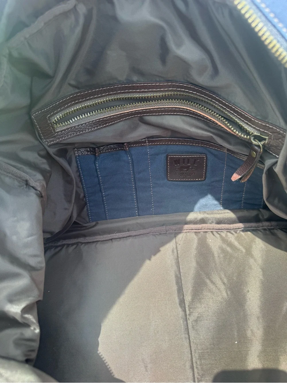 Will Leather Goods navy canvas